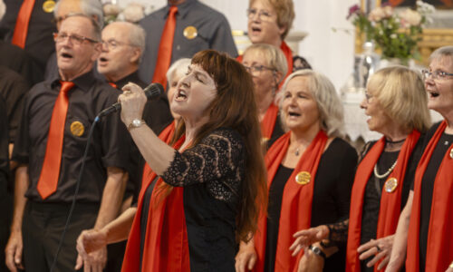 Gospelkonzert der sweet60s in der St. Nicolai Kirche in Waldheim, der Partnerstadt von Landsberg